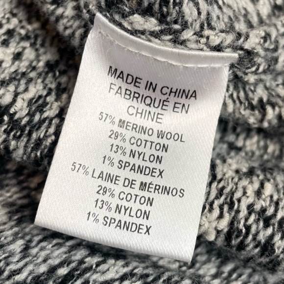 PUBLIC SCHOOL • NY Sana Black/Grey Colorblock Cropped Crewneck Knit Sweater - Picture 14 of 16